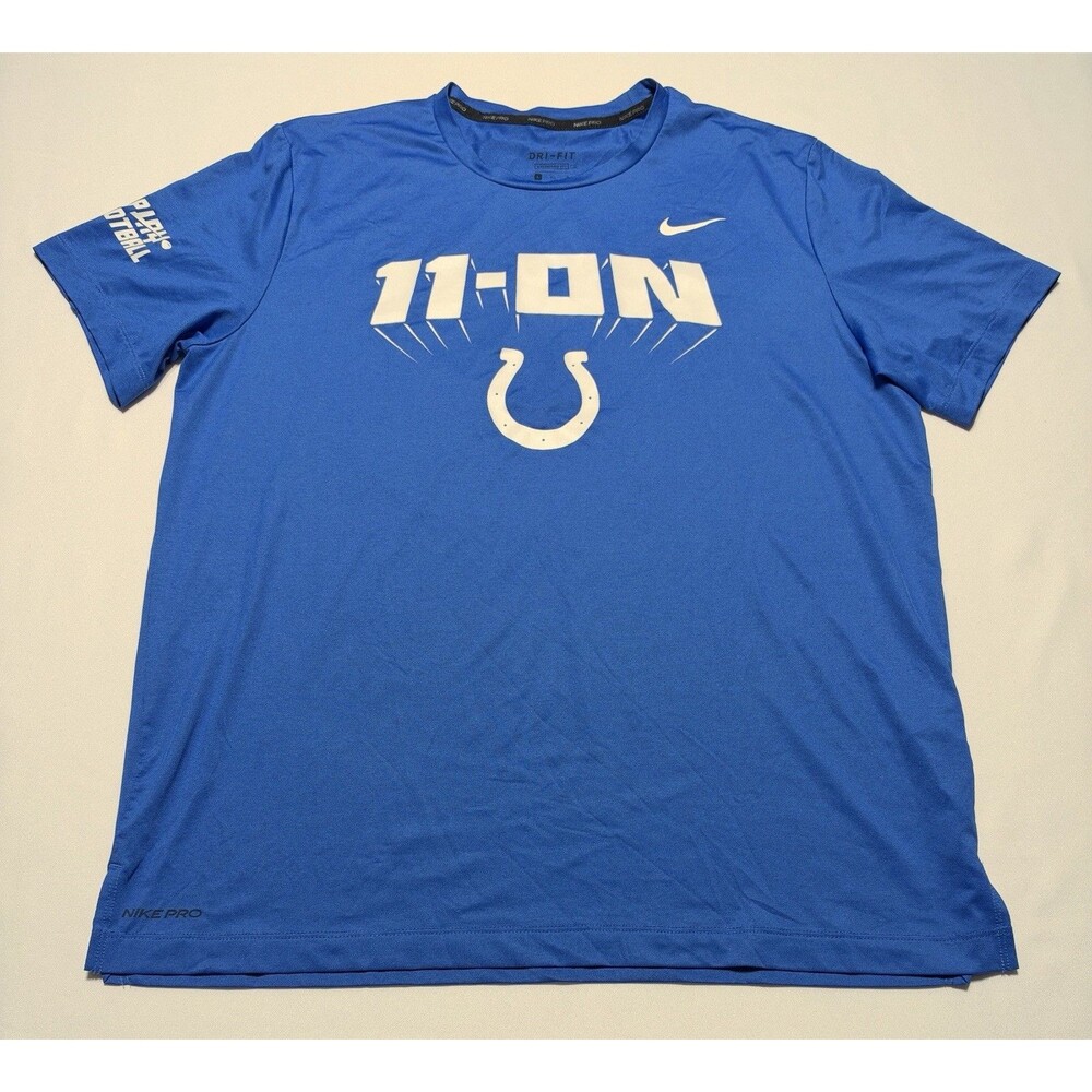Indianapolis Colts Nike Pro Shirt Short Sleeve Mens Large NFL Football 11-ON